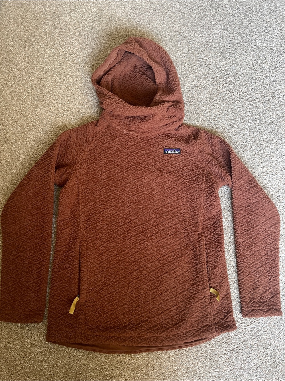 Patagonia Women's Rust Quilted Hooded Pullover